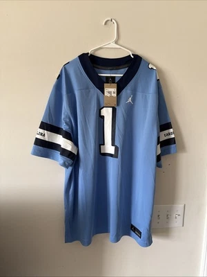Camiseta de fútbol para hombre NIKE UNC North Carolina Tar Heels azul #1 talla 2XL azul nueva con etiquetas Foto 1 de 4