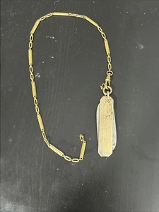 Vintage pocket knife Fob With Chain - Picture 1 of 7