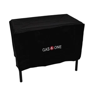 CUBIERTA DOBLE QUEMADOR GAS UNO-EXTERIOR-NUEVA-RESISTENTE A LA INTEMPERIE-NEGRA - Imagen 1 de 7