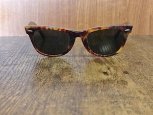 OCCHIALI DA SOLE VINTAGE RAY BAN BL WAYFARER ACETATO MADE IN USA 50/22 #1094 - Picture 1 of 15