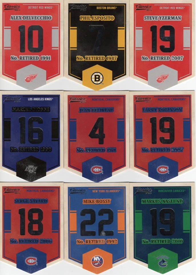 2012-13 Panini (Classic Signatures) Retired Banner Numbers   ***YOU PICK*** - Image 1 of 2