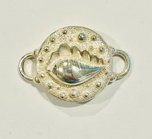 Expressions Convertible Bracelet Sterling Silver Clasp Shell Disk - NEW - Picture 1 of 2
