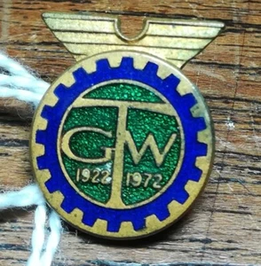 Vintage Old Transport & General Workers Union TGW 1922-1972 Enamel Pin Badge - Picture 1 of 2