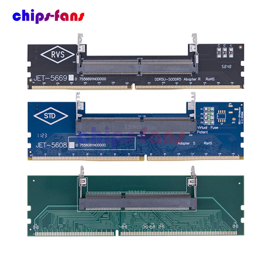 DDR3 DDR4 DDR5 Laptop to Desktop Memory Adapter Card SO-DIMM To PC DIMM Card - Image 1 of 4