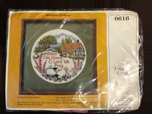The Creative Circle Bless This House Cross Stitch Kit NIP 0616 - Picture 1 of 2