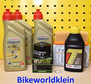 Servicio para BMW F 800R Gt 10-17 Aceite Filtro de Aire Motor Castrol P1 10w40 - Imagen 1 de 1