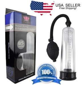 Anfänger 8,5" männlicher Penisvergrößerer Pumpe Extender Wachstumsset & Gleitmittel - Bild 1 von 5