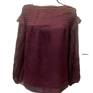 Nanette Lepore lila Spitze Bluse Top Größe M - Bild 1 von 4