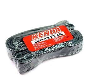 KENDA 20x1-1/8 48mm(L) F/V Presta/French Folding Bike 451 Inner Tubes - 2 pcs