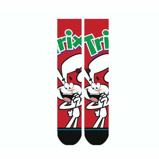 Stance "Trix" Classic Crew Socks (Red) Graphic Print Sock