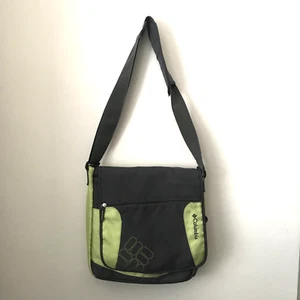 Columbia Messenger Dark Gray Green Diaper Bag Insulated Pocket Unisex Dude - Picture 1 of 16