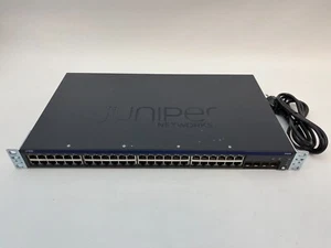 Juniper EX2200-48T-4G 48-Port RJ45 10/100/1000 L3 Switch 4x SFP Uplink Port - Picture 1 of 6