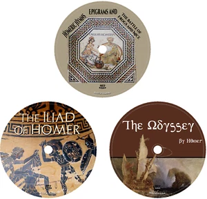Homer 3 Homeric Hymns Iliad Odyssey Audiobooks in 3 MP3 Audio CDs - Picture 1 of 1