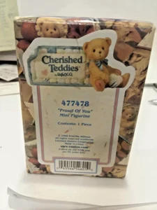 PROUD OF YOU Mini 1.5" Bear 1998 Cherished Teddies 477478 Enesco MIB DV80 - Picture 1 of 4