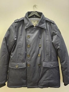 Nobis Men's Kato Down Peacoat Navy Large Jacket Parka Return L Preowned cg - Picture 1 of 18
