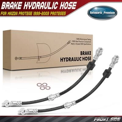 2x Manguera hidráulica de freno delantera derecha y derecha para Mazda Protege 1999-2003 Protege5 02-03 Foto 1 de 4
