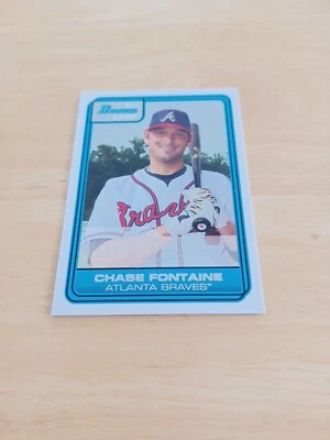 2006 Bowman Draft Draft Picks White #rd /225 Chase Fontaine #DP9 Braves $$$ - Image 1 of 2