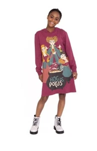 NWT Disney Hocus Pocus Hoodie Dress Girls Size M 7/8 AD4 - Picture 1 of 6