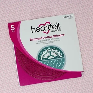 NEW Heartfelt Creations Rounded Scallop Window Die Set HCD1-7284 - Picture 1 of 7