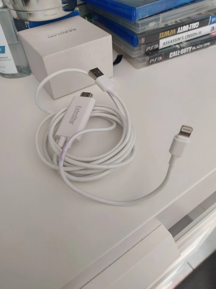 CAVO ADATTATORE VIDEO LIGHTING USB HDMI HDTV TV PER APPLE IPHONE 8 7 6 iPAD iOs - Immagine 1 di 1