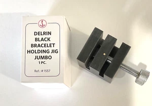 Brandneu Anker DELRIN schwarz Armband Haltevorrichtung für Jumbo Uhrenarmbänder - Bild 1 von 2