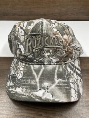 Ruzickas Solon, IA Camuflaje Camuflaje Exterior Caza Pesca Sombrero Gorra Correa Trasera Foto 1 de 4