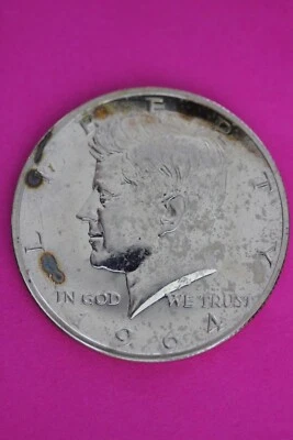 Accented Hair 1964 Proof John F Kennedy Silver Half Dollar Milk Spots N471 - Image 1 of 3