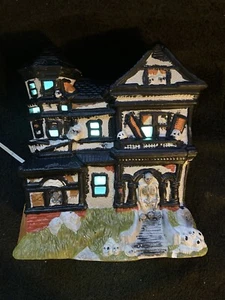 Bombilla eléctrica intermitente vintage de cerámica para casa embrujada de Halloween - Imagen 1 de 10