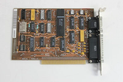 IBM 8286147 6448800 PARALLEL/SERIAL 8 BIT ISA ADAPTER BOARD WITH WARRANTY - Image 1 of 3