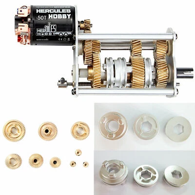 Gearbox Bevel Gear Synchronizer Set for 1/14 Tamiya Man Scania RC Truck Trailer - Image 1 of 4