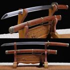High Quality Wakizashi  Folded Steel Japanese Sword Rosewood Saya Sharp