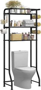 3 Tier over the Toilet Rack Shelf Bathroom Bathroom Stand Organizer Space Saver - Picture 1 of 7