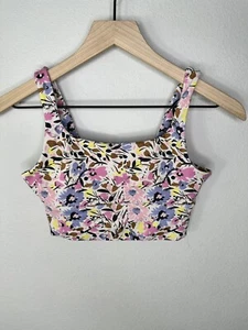 Saltwater Luxe Pastel Floral Sports Bra XS - Picture 1 of 5