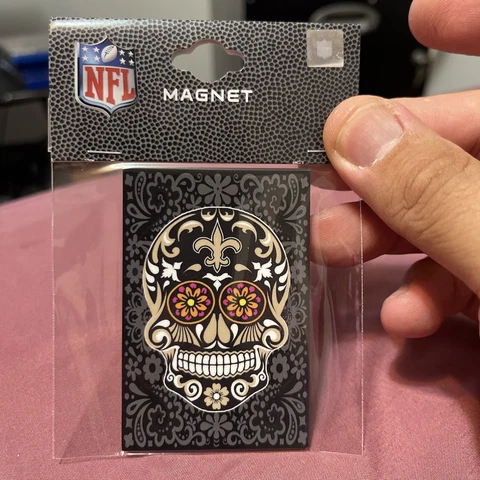 New Orleans Saints Sugar Skull Magnet 2x3 NFL Cover