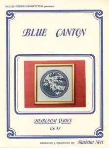 Blue Canton Heirloom Series No. 17 Barbara Noel Counted Cross Stitch Leaflet - Picture 1 of 1