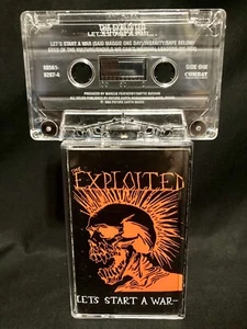 The Exploited-Lets Start A War Said Maggie One Day/cassette Album US. 1985 VG++ - Picture 1 of 12