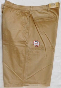 WRANGLER Shorts Stretch Classic Fit Tech Pocket Flat Front Big & Tall Khaki Tan - Picture 1 of 7
