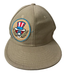 Men's Logo Grateful Dead Psycle Sam Pit Bull Flat Fitted 7 1/2 Ball Cap - Picture 1 of 6