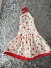 Vintage SINDY/BARBIE white Dress With Red Hearts