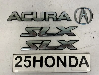 Juego de emblemas plateados de fábrica Acura SLX 1995-1999 Isuzu Trooper OEM JDM  Foto 1 de 4