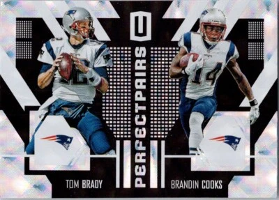 Tom Brady + Brandon Cooks 2017 Panini Unparalleled Perfect Pairs #5 - Image 1 of 2