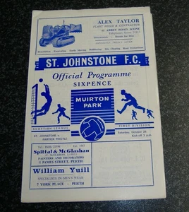 St Johnstone v Partick Thistle 1968/69 - Picture 1 of 1
