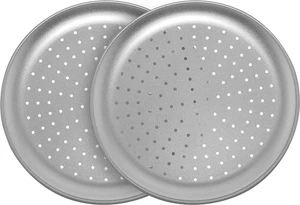 G & S Metal Products Company 12 Zoll Pizzapfannen, 2er Set - Bild 1 von 3