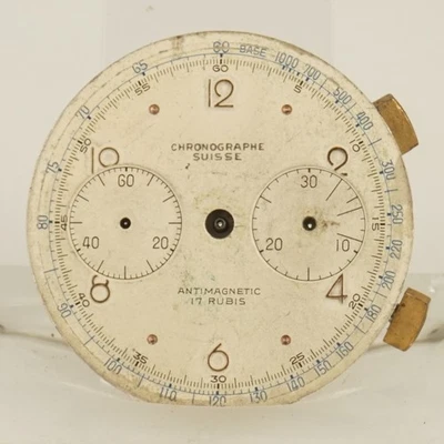 Rare! Wrist watch CHRONOGRAPHE SUISSE Movement Men's no repeater no fusee duplex - Image 1 of 4