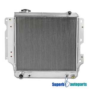 Fits 87-06 Aluminum Racing Cooling Radiator Wrangler TJ YJ 3 Row Core 2.4L 4.2L - Picture 1 of 13