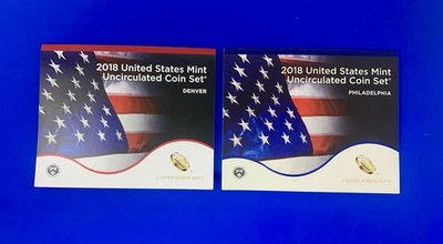 2018 United States Mint Uncirculated Phil and Denver Coin Set  L👀K SHIPS FREE - Image 1 of 4