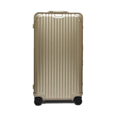Mala de transporte Rimowa Original Trunk Plus 105L titânio ouro 4 rodas - Imagem 1 de 4