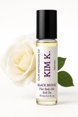 Black Musse Our Impression of KIM K. Aceite Corporal Fino Roll On Perfume 10 ml Foto 1 de 4
