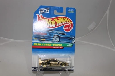 Ferrari F40 Hot Wheels 1998 Dash 4 Cash Series 2/4 en dorado con ruedas de encaje dorado Foto 1 de 4