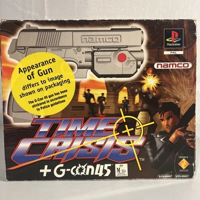 Time Crisis PS1 PlayStation One Boxed w/ G-CON45 Complete PAL - Image 1 of 4